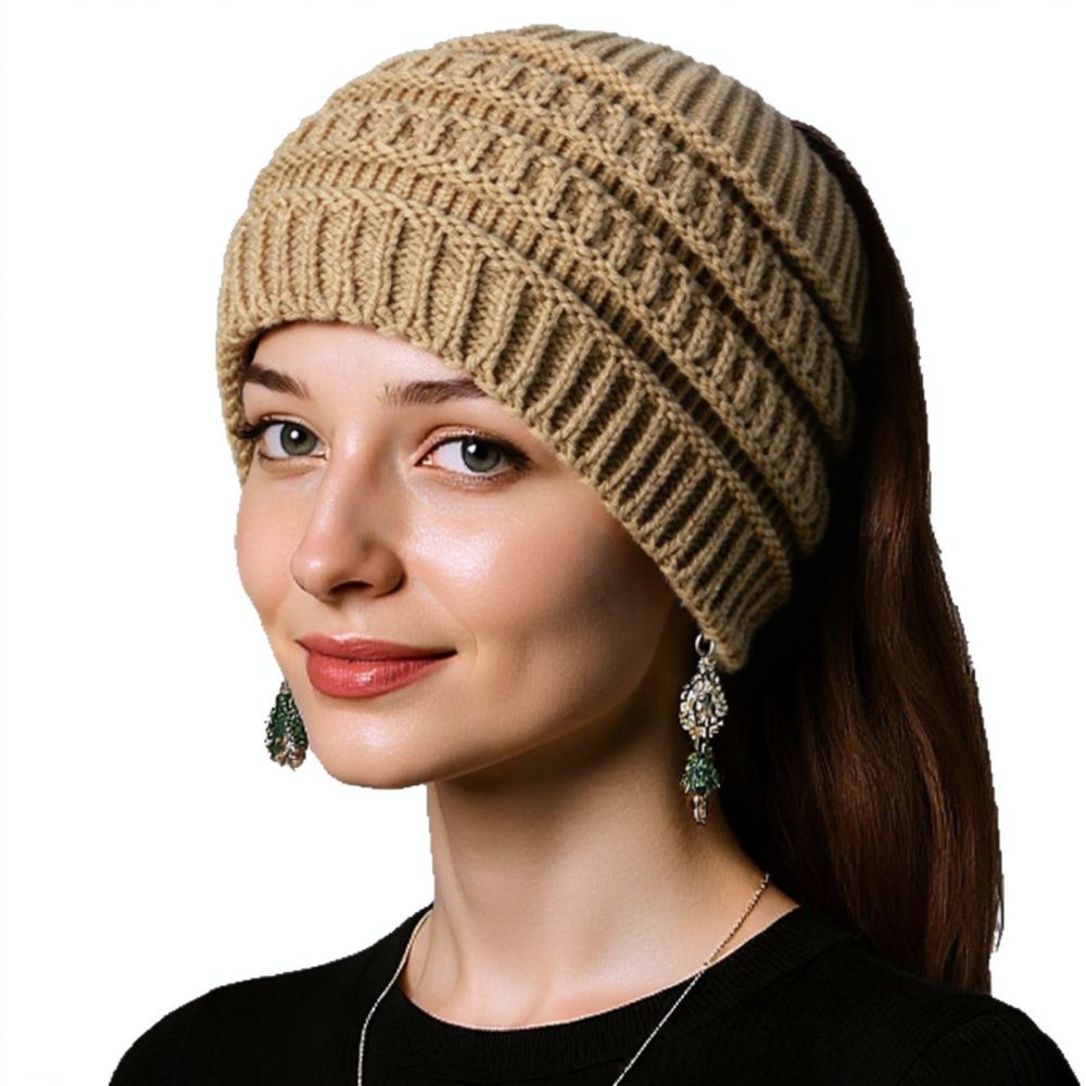 Fleece Ear Warmer Band - Fascia per capelli in maglia larga,