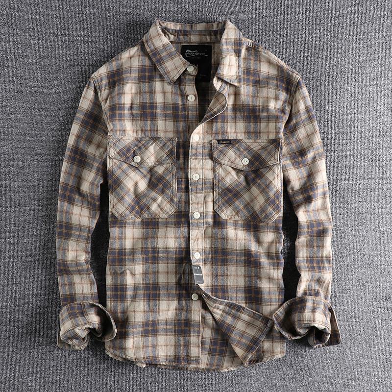 Flannel Shirt Lined - Camicia a quadri retrò di nuova