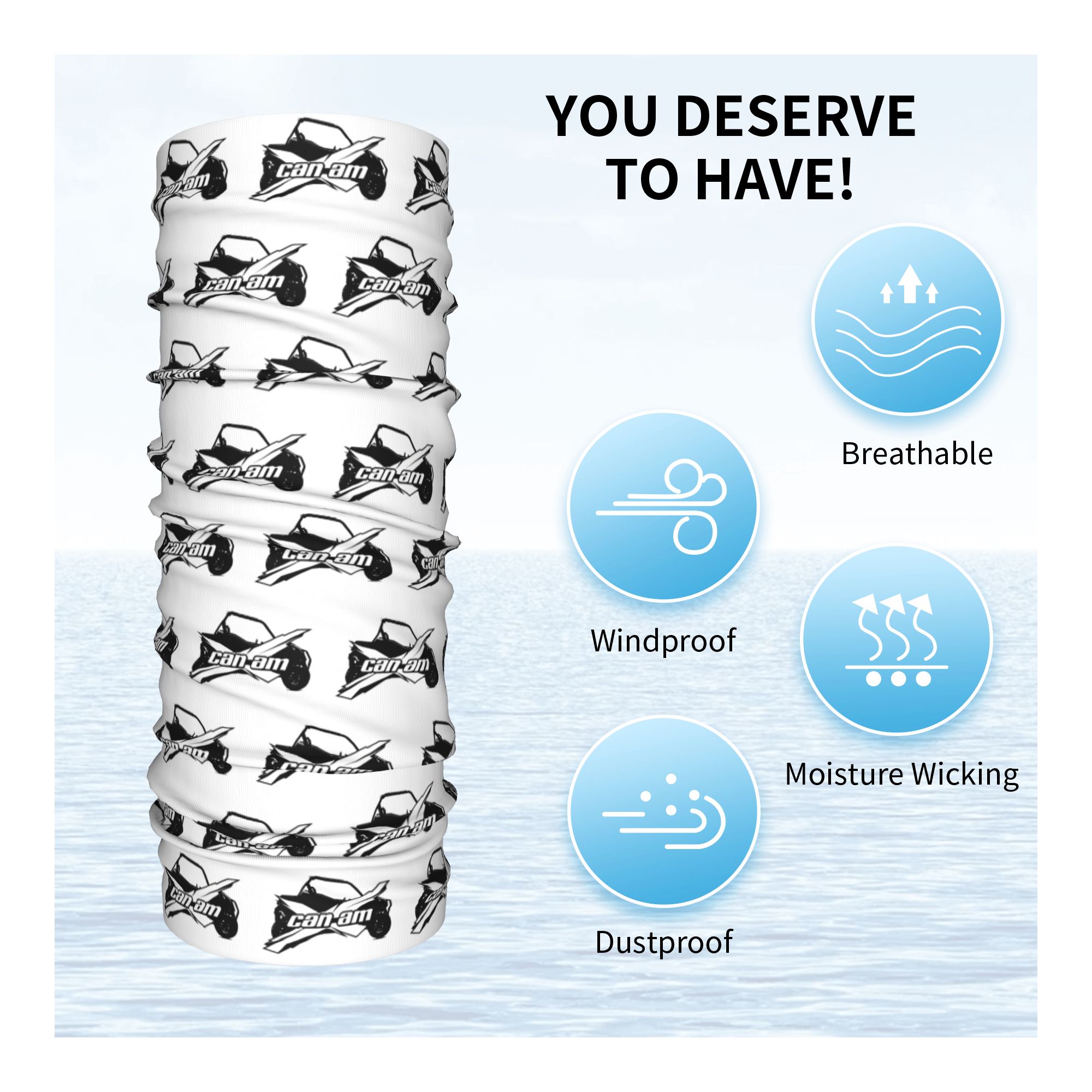 Personalizzato Can Am Bandana  - Neck Gaiter Fleece recensione e prezzo