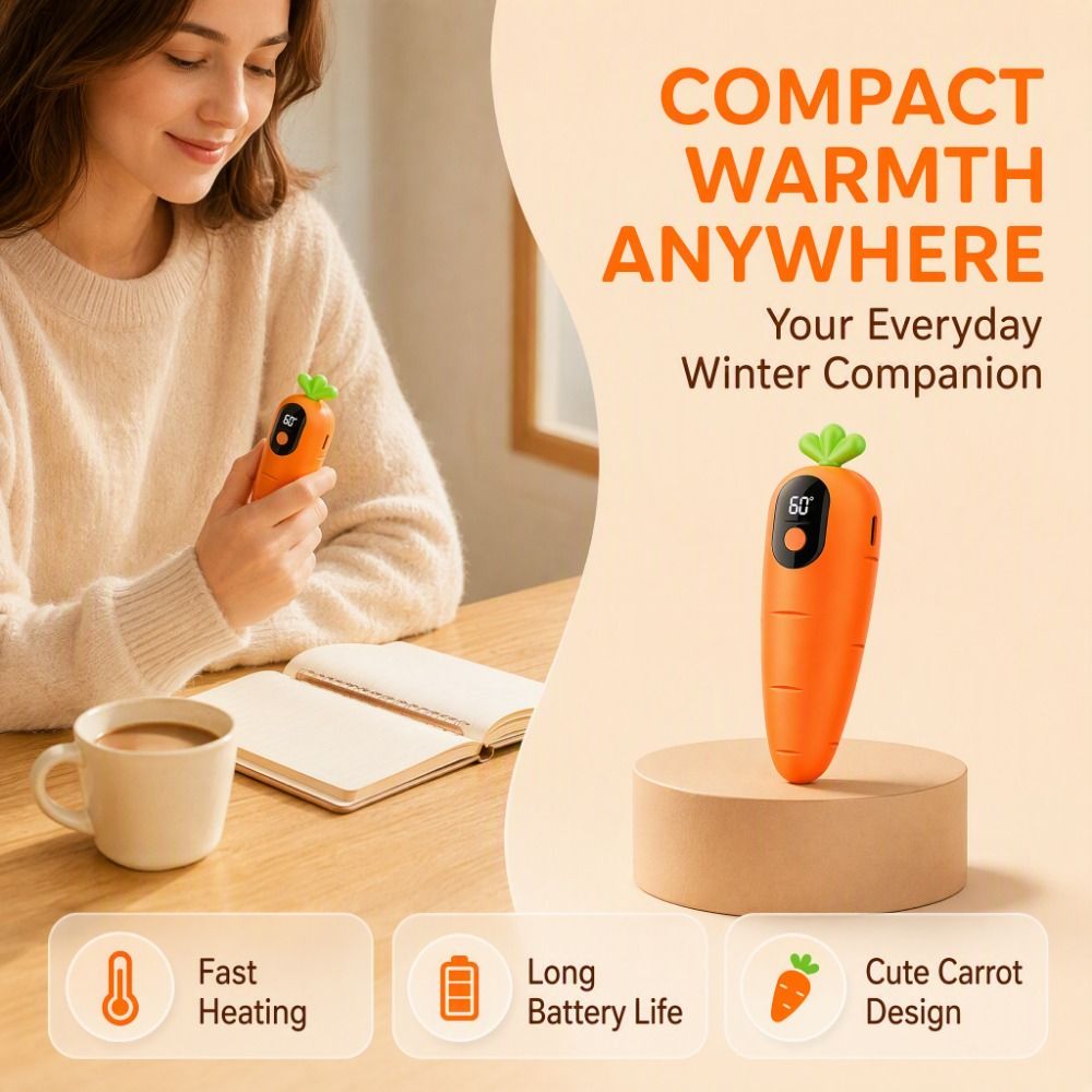 Scaldamani a forma di carota c - Hand Warmer Electric recensione e prezzo